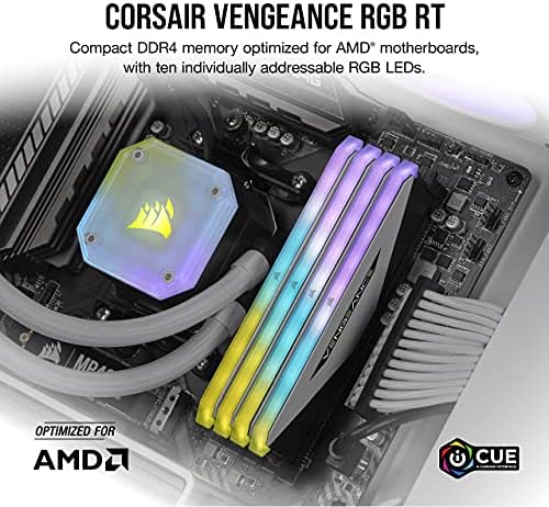 Corsair Vengeance RGB RT 16GB DDR4 3200 C16 1.35V זיכרון שולחן עבודה