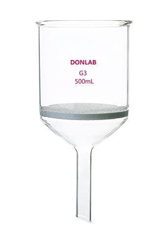 דונלאב 0103 זכוכית 100 מ ל משפך סינון בוכנר עם דיסק מחורץ ז3 גודל נקבובית 16-30 דקות