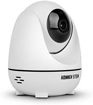 מצלמת אבטחה אלחוטית של Konnek Stein, WiFi מערכות אבטחה ביתיות 360 מעלות, HD 1080P זיהוי תנועה,