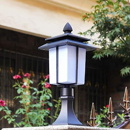 Czdyuf חדש בסגנון סיני גטלמף, מנורת חיצונית, מנורת גינה, מנורת ראש עמוד קיר חיצונית, מנורת דשא גן וילה אטומה