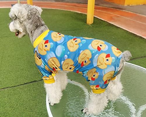 XPUDAC 4 פיג'מות כלבים לכלבים קטנים PJS בגדים בגדים תלבושות תלבושות עבור חולצות חג המולד של כלבים