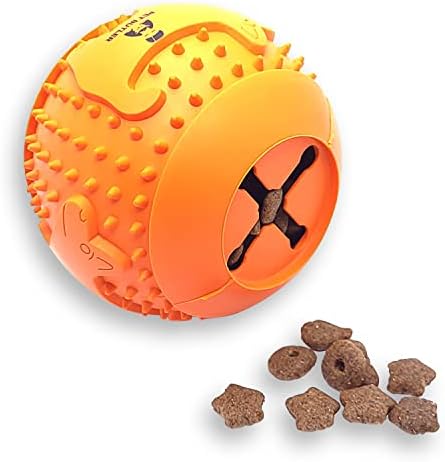 Butler Butler Pet Gribber Treat Ball Beal Beal-טפלו בפיזור וניקוי שיניים צעצוע כלבים, כדור