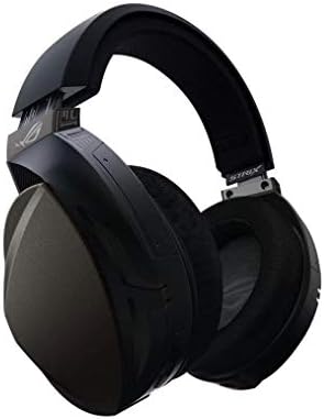 Asus Rog Strix Fusion אוזניות משחק אלחוטיות למחשב PC ו- PlayStation 4 עם ערוץ כפול 2.4GHz אלחוטי מיני דונגל, מיקרופון