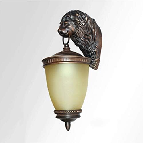 Lysldh בסגנון אירופאי מנורה קיר חיצונית מנורת גינה אטומה למים קישוט חיצוני מנורת קיר יצירתי