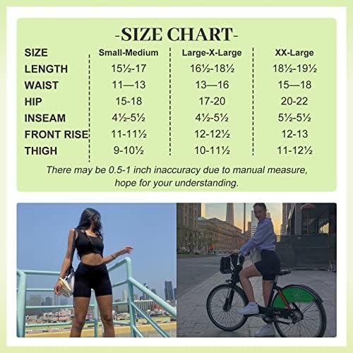 גייהיי 3 חבילה אופנוען מכנסיים קצרים לנשים עם כיסים-5 גבוהה מותן אימון כושר יוגה ספורט ריצה דחיסת