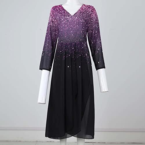 שמלות חג פוביגו לנשים 2023, שמלות ערב שרוול ארוך המפלגה של ליידי מקרית ראגלן כפתור אביב צווארון