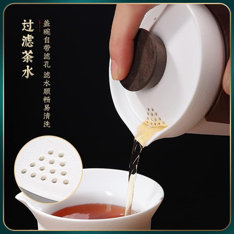 סט תה נייד סט סט קטן סט קטן בסגנון יפני קמפינג חיצוני תה ציוד שתיית שתייה קומקום יחיד כוס מהירה 便携式 旅行 茶具 小
