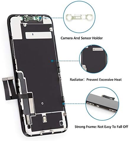 גודל מקורי של ג ' ימוקאי פרימיום להחלפת מסך אייפון 11 ומגע 3 עם כלי תיקון מקצועי, מכלול דיגיטייזר