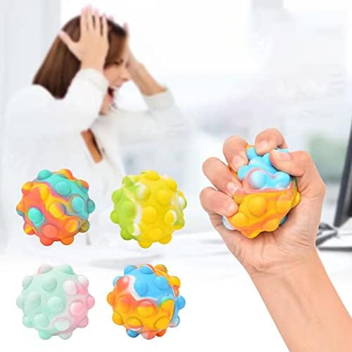 CQOMWX-3D עמיד בפני קוביית קשת כדור קשת כדורי צעצועים דחיסת דחיסת גלדים אלסטיים ילדים אלדו הקלה צעצוע מתנה