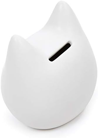 עיצוב טרו חידוש חמוד קרמיקה לחתול בנק כסף, 4.3 x 3.4 אינץ ', לבן