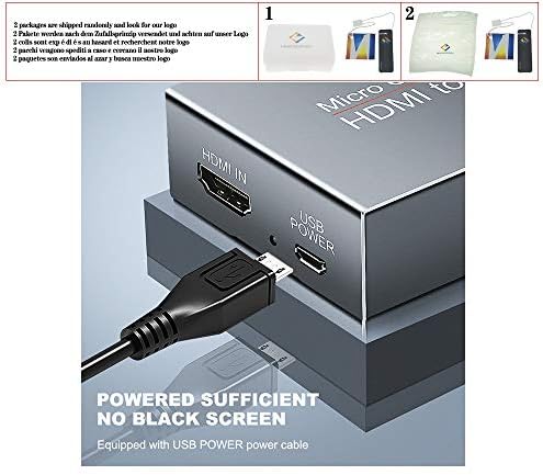 HDMI ל- SDI ממיר אודיו וידאו SDI למתאם HDMI 3G SDI × 2 תצוגה 1080p עם מתג USB Power HDMI עבור PS3/4