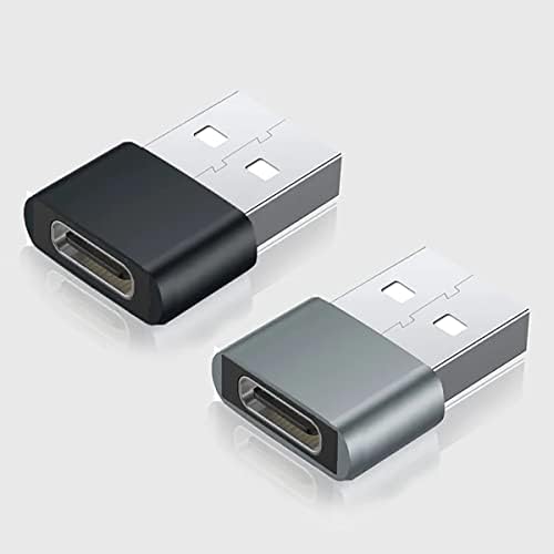 USB-C נקבה ל- USB מתאם מהיר זכר התואם ל- Dell XPS 15 9560 למטען, סנכרון, מכשירי OTG כמו מקלדת, עכבר,