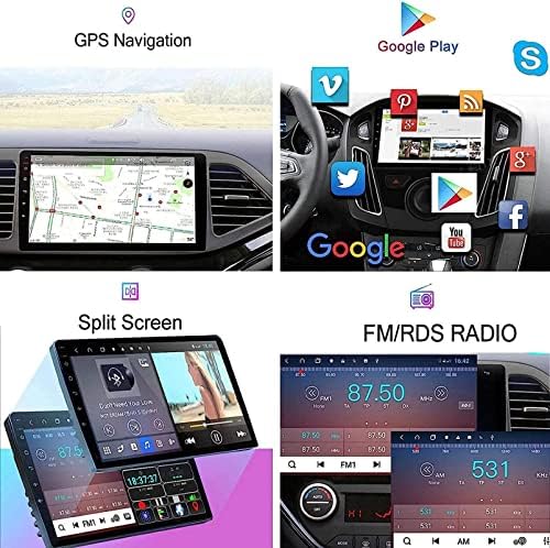 מסך מגע 10.1 אינץ 'Autoradio-multimedia-Player יחידת יחידת P.Eugeot 206 2000-, GPS/FM/Bluetooth/Founding