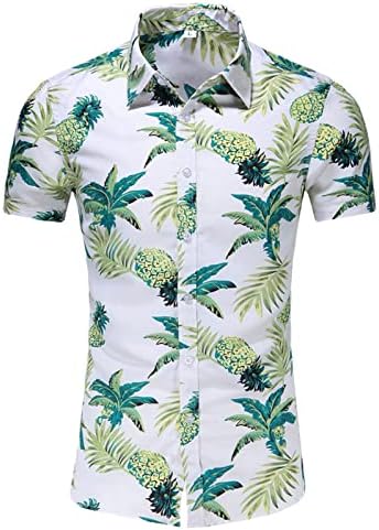 BMISEGM חולצות שחייה בקיץ לגברים קיץ חדש הדפס דק דק חולצה שרוול קצר פלוס שרוול חוף מזדמן אופנה בגודל