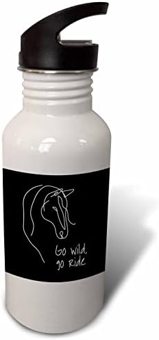3 דרוז תשתולל, צא לרכוב - ראש סוס על מתנה מקסימה שחורה ומגניבה. - בקבוקי מים