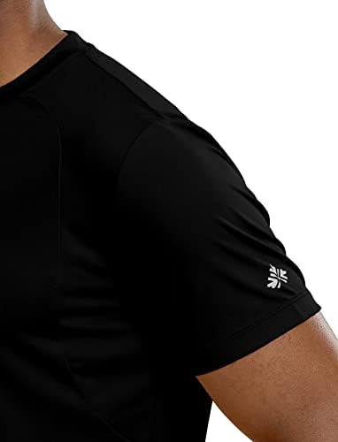חולצות טי אתלטיות של Zengjo לגברים, אימון כושר יבש מהיר מפעיל ספורט פעיל לחות מפתחת טי קצרה של שרוול