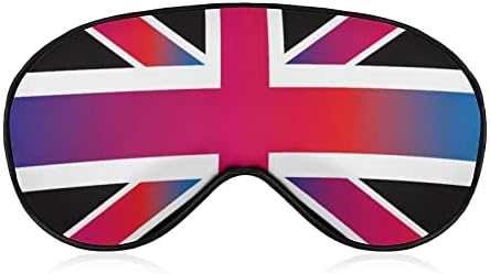 איחוד ג'ק ג'ק אנגליה דגלים מסיכת שינה מסכת עיניים ניידת עם כיסוי עיניים עם רצועה מתכווננת לגברים נשים