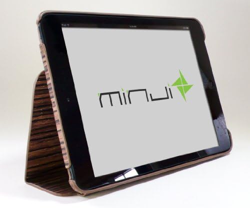 Minji Mini iPad 1_NATURA עץ גרגר עץ_ זברה חומה