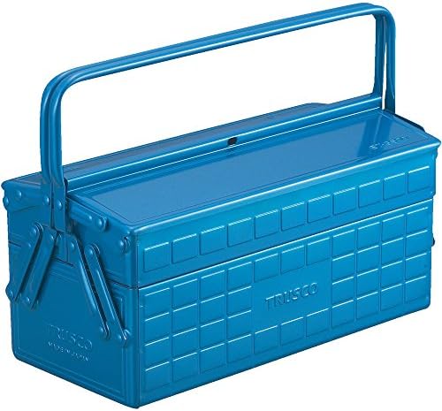 Trusco ST-3500-B תיבת כלים דו-שכבתית, 13.8 x 6.3 x 10.2 אינץ ', כחול