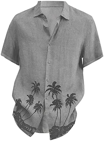 1 גברים של חולצה מזדמן, קצר שרוול קל משקל כפתור למטה חולצה חג חיוני הוואי גואיאברה חולצה,מוצק כפתור למעלה חולצה