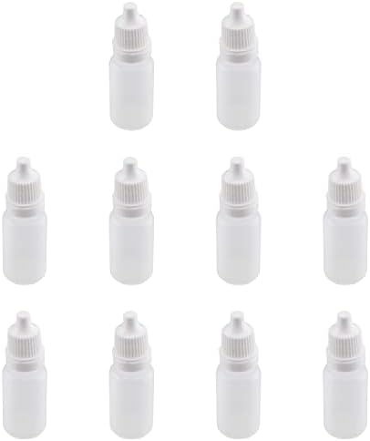 10 מיליליטר פלסטיק טפטפת בקבוקי 30 יחידות ריק סחיט עין נוזל טפטפת בקבוקים עם כובעים
