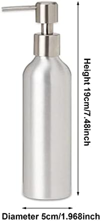 בקבוק שמן עיסוי נירוסטה 250 מיליליטר סלון יופי השתמש בבקבוק שמן אתרי עם חלק חילוף למשאבה לאליציה אטו843