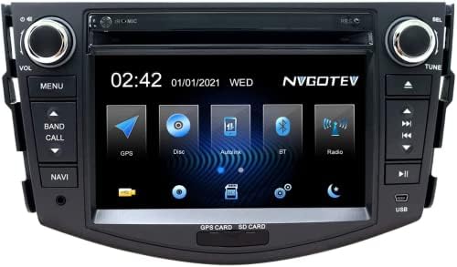 NVGOTEV רדיו רדיו DVD נגן נגן נגן מתאים לטויוטה RAV4 2006 2007 2008 2009 2010 2011 2012 2012 Auto Audio GPS GPS