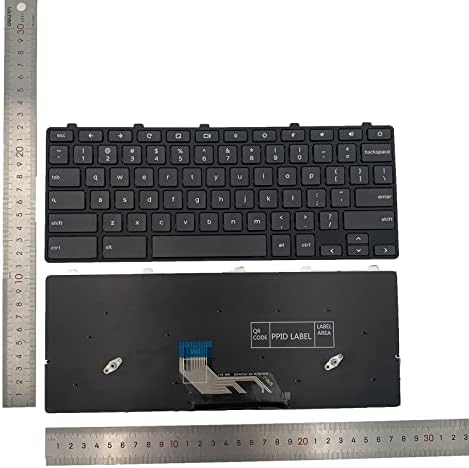 החלפת מחשב נייד מקלדת פריסה אמריקאית עבור Dell Chromebook 13 3380 11 3180 3189 3380 חינוך 2-in-1