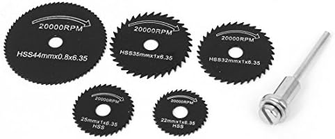 AEXIT 5 יחידות HSS גלגלים שוחקים ודיסקים מיני גלגל חיתוך סיבוב חתוך חותך דיסק גלגלים דש שחורים