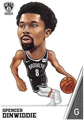 2018-19 אוסף מדבקות Panini NBA 38 Spencer Dinwiddie Fathead Brooklyn Nets מדבקת כדורסל רשמית