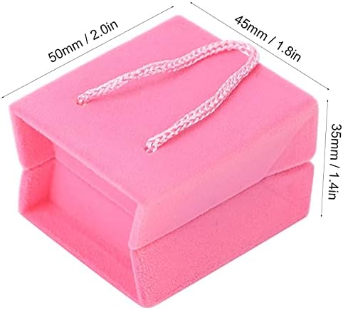GFRGFH תיבת תכשיטים קטנה להגן על תכשיטים עיצוב רטרו קופסת עגילים מעודנת לשרשראות, צמידים, טבעות, עגילים