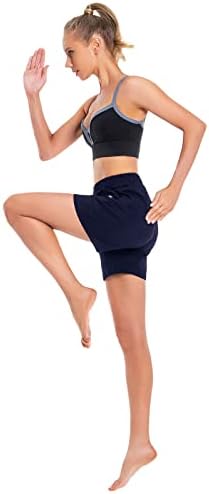 נשים של כותנה מכנסיים קצרים 5 זיעה ברמודה למשוך על מכנסיים קצרים עם כיסים עמוקים עבור טרקלין כושר יוגה הליכה אתלטי