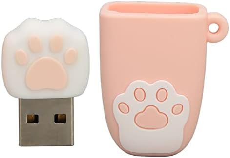 מקל זיכרון, U Cat Paw Shape Shape החלפה חמה ממשק USB קומפקטי נייד למשרד לבית