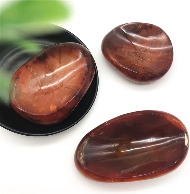 Ertiujg husong306 1 pcs קערת קריסטל טבעית קרנליאנית אדומה דגימה של גביש גביש דגימה רייקי ריפוי מתנות אבנים