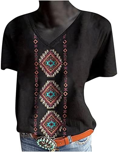 חולצת טשס דלארסי נשים שרוול קצר V סקופ צוואר ארגייל מימי הביניים איכרים איכרים חולצות טשטורות Tshirts