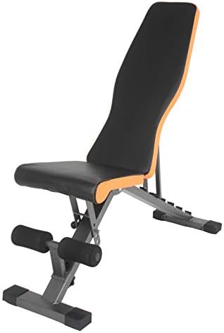 ספסל כיסא הרמת משקולות של SutdtureDisplays®, כיסא אימוני כוח מתכוונן, מתאים לשרפרף משקולות גוף שלם 15201-NPF-SL