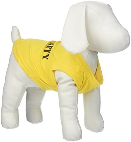 מוצרי חיות מחמד של מיראז ', חולצות הדפסת מסך אבטחה בגודל 10 אינץ' לחיות מחמד, קטנות, צהובות