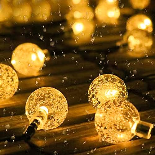 Scheinlicht 100 LED חוץ חיצוני אור מיתר, אור לבן חמים סולארי עמיד למים אורות חג המולד אורות פיות, אורות מיתרי