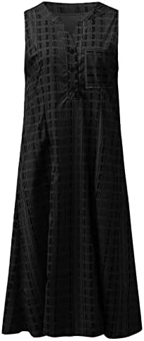 שמלות שמש שמש לנשים קז'ואל, שמלות MIDI לנשים שמלות מקסי של נשים קיץ שמלות רצועת ספגטי קיץ עם כיסים שמלת נופש חוף