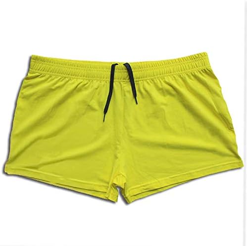 ציוד ג'יינג פיתוח גוף לגברים אימון כושר מכנסיים קצרים כותנה 3 אינץ 'אינץ' ללא כיס