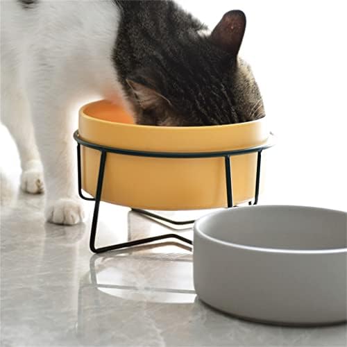 חתולי כלב קערת עבור חיות גור מזון מים מיכל אחסון האכלת אביזרי עם נירוסטה סטנד