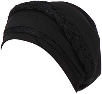 כובעי כובעים לנשים בימס מוסלמי פרונטאלית מצנפת חיג ' אב טורבן כובע ראש צעיף כיסוי ראש כפול מחויב כובע