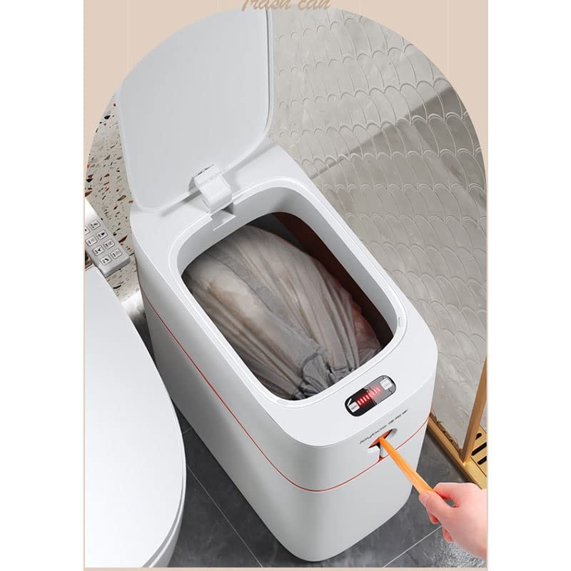 אלקטרוני אוטומטי פח אשפה אוטומטי אריזה 13 ליטר ביתי אסלת אמבטיה פסולת אשפה סל חכם חיישן אשפה יכול