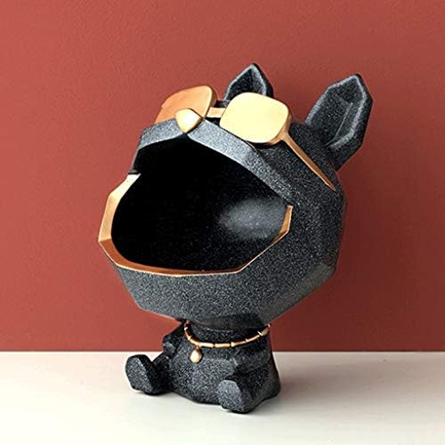 פסל WYFDC גדול קופסת אחסון כלבים בפה קישוט ביתי קישוט שרף קישוט קישוט קישוט