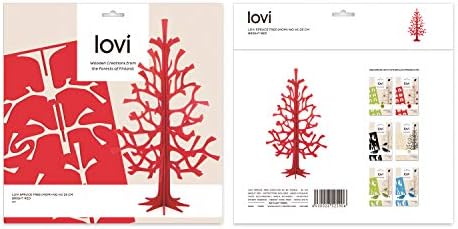 Lovi Tree Momi-no-Ki DKGR עץ חג המולד, 19.7 אינץ ', ירוק כהה, ליבנה, הרכבה נדרשת, מיוצר בפינלנד, 2022, גובה