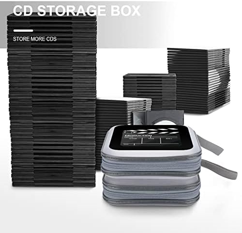 קולנוע קלאפר לוח 40 קיבולת תקליטור מקרה נייד ארנק מחזיק דיסק אוסף מקרה עבור רכב בית נסיעות