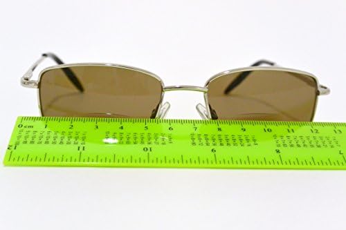 משקפי שמש קריאה דו -פוקלית מסגרת זהב עדשה חומה UV400 צירי קפיץ כוח +3.00