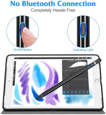עט חרט לעיפרון iPad, נטען נטען עט עט נטען נקודה עדינה עיפרון חרט דיגיטלי לעיפרון סמסונג גלקסי