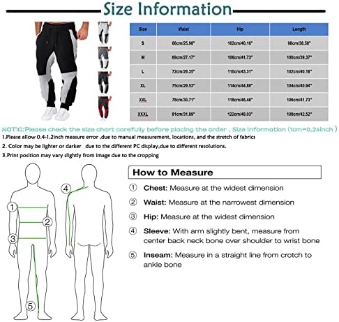 Saxigol 2023 גדול מדי מכנסי טרנינג מכנסי טרנינג אופנה מכנסי בלוק ספורט מכנסיים מכתים מכנסיים מתאימים מזדמנים