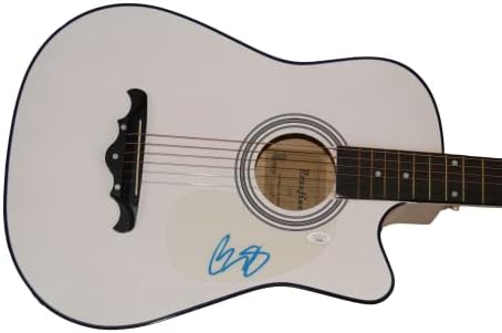 בראד פייזלי חתם על חתימה בגודל מלא גיטרה אקוסטית ג 'יימס ספנס אימות ג' יי. אס. איי. קואה - כוכב